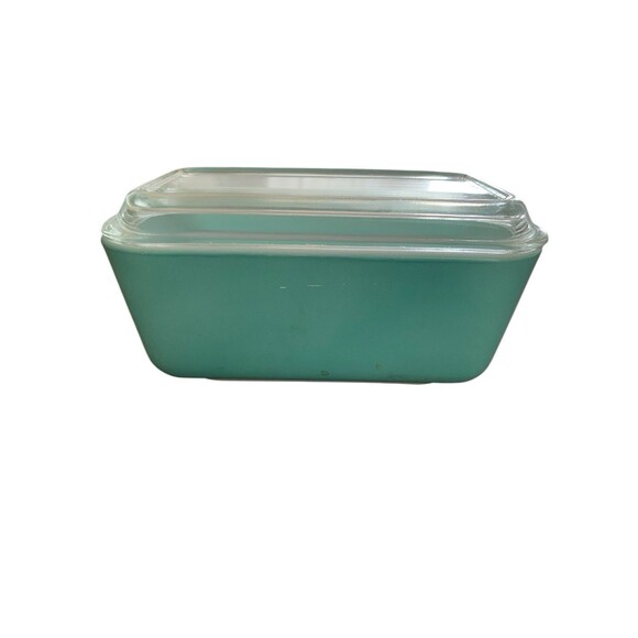 Pyrex Other - Vintage Pyrex Aqua Turquoise Refrigerator Dish & Lid #502 1.5 Pint MCM